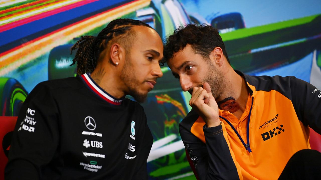 ‘Are you sure you don’t want to retired,” Daniel Ricciardo, probably. Photo by Dan Mullan/Getty Images