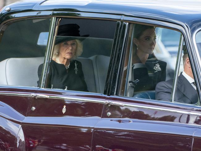 The Princess of Wales sat with Camilla, Queen Consort. Picture: Getty Images