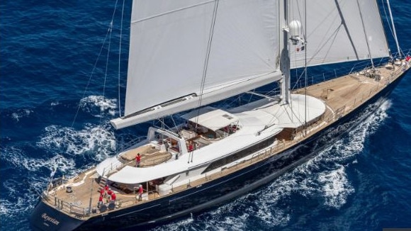 The 55m Bayesian superyacht is owned by Angela Bacares, wife of British technology entrepreneur Mike Lynch.