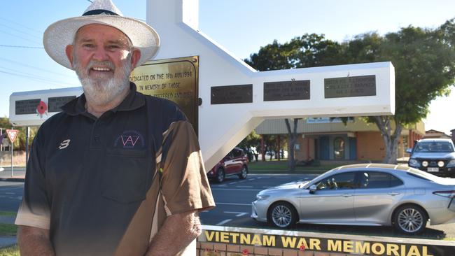 Vietnam War veteran and Mackay Veterans Group president Leslie Palmer will lead the Vietnam Veteran's Day ceremony at Jubilee Park. Picture: Heidi Petith