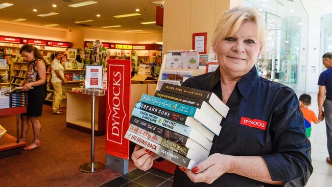 Dymocks franchisee Sue Gardner at the Burnside Village bookshop. Picture: AAP/Roy VanDerVegt