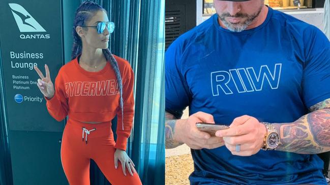 Natalie Eva Marie says she was refused entry to a Qantas lounge but her T-shirt and thong wearing husband was waved through.