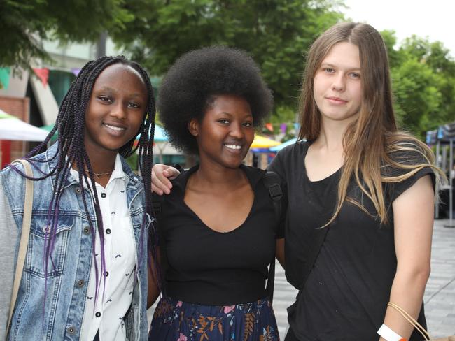 Students soak in O-Week at UniSA City West campus. Picture: Dean Martin