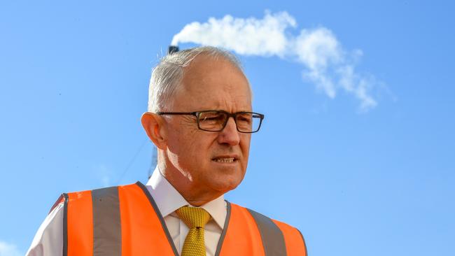 Prime Minister Malcolm Turnbull was in Botany last month to announce funding for the duplication of the rail line. Picture: AAP Image/Peter Rae.