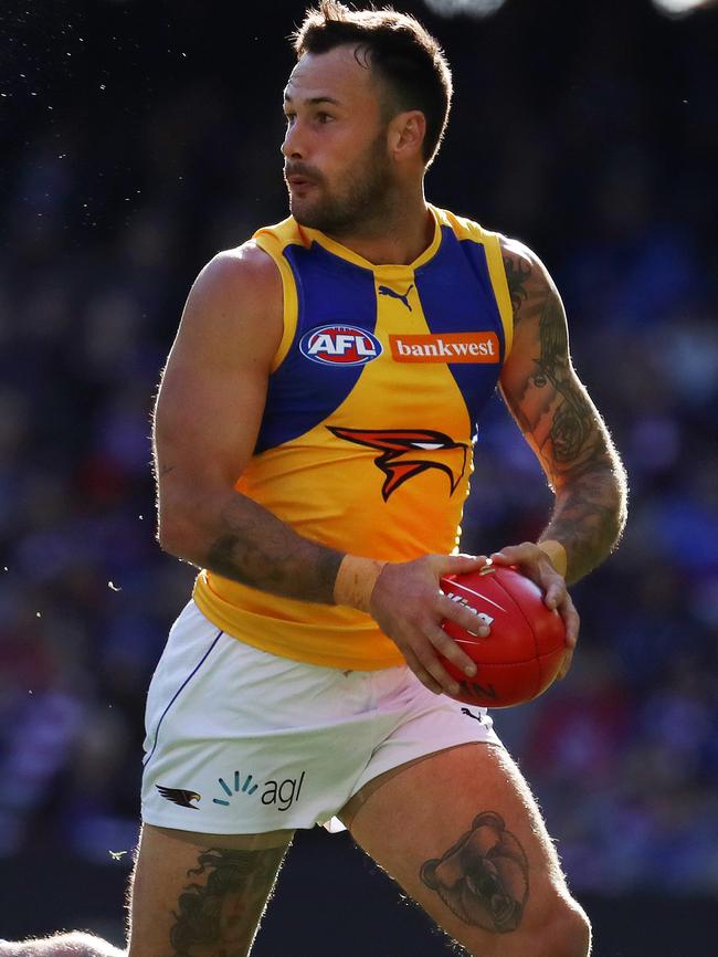 Chris Masten in action for the Eagles. Picture: Michael Klein