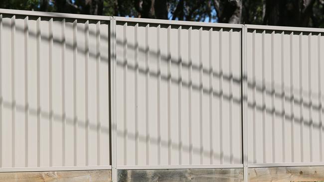 the fence at the centre of the saga. Picture: AAP /Sue Graham.