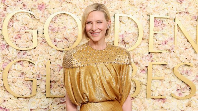 BEVERLY HILLS, CALIFORNIA - JANUARY 05: Cate Blanchett attends the 82nd Annual Golden Globe Awards at The Beverly Hilton on January 05, 2025 in Beverly Hills, California. (Photo by Amy Sussman/Getty Images)