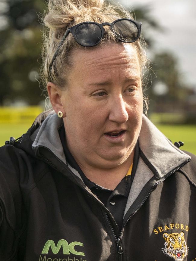 Seaford coach Michelle Densley. Pictures: Valeriu Campan