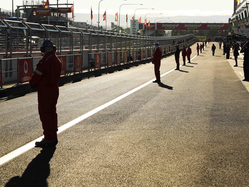 2019 Supercheap Auto Bathurst 1000, Virgin Australia Supercars Championship. Pitt lane before the morning practise session. Picture Rohan Kelly