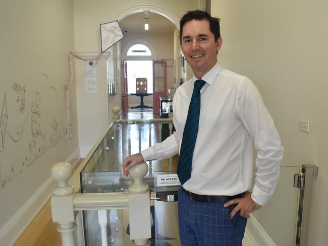 Fraser Coast Mayor George Seymour at Maryborough Story Bank. Photo: Stuart Fast