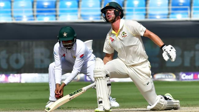 Australian batsman Travis Head has fallen for 72. Photo: AFP