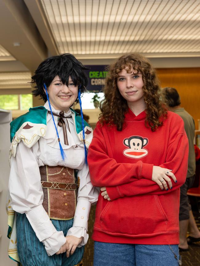 Mia Nelson and Lauren at the City of Darwin Geektacular event, 2025. Picture: Pema Tamang Pakhrin