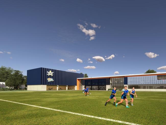 Concept plans for the Community Development and High Performance Centre in the Barlow Park precinct. Cowboys release vision for growth in Cairns. Photo: Supplied by North Queensland Cowboys.