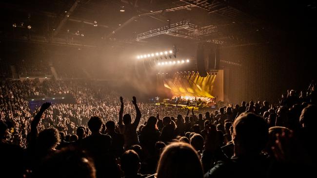 Crowded House live in New Zealand, 2022 . Picture: Aaron Lee