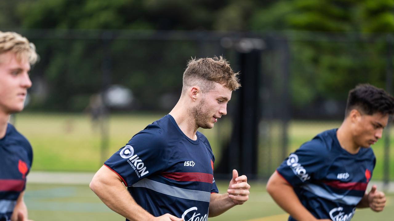 Sam Walker during Roosters training Source: Roosters Digital