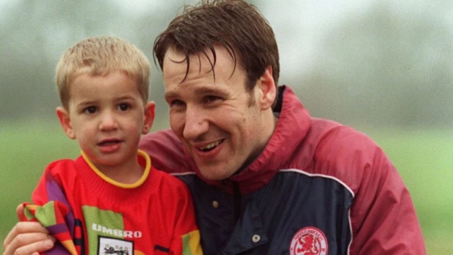 He is the son of Premier League legend Paul Merson. Picture: Getty