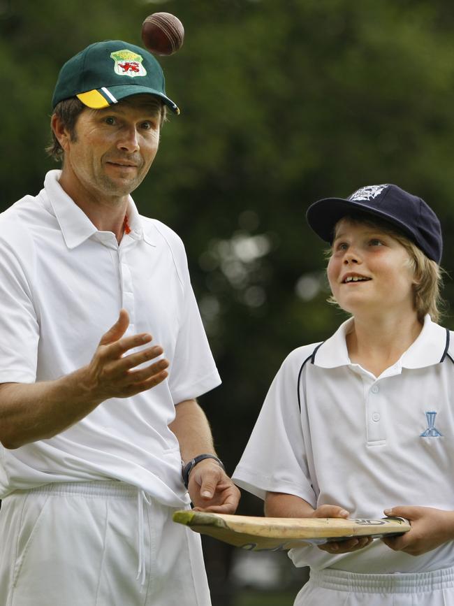 Will Pucovski, pictured with his father Jan, was a star junior.