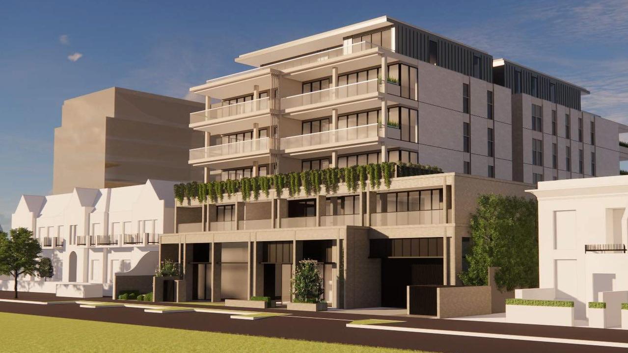 6-storey apartment development on Osmond Tce, Norwood. Picture: Sarah Constructions