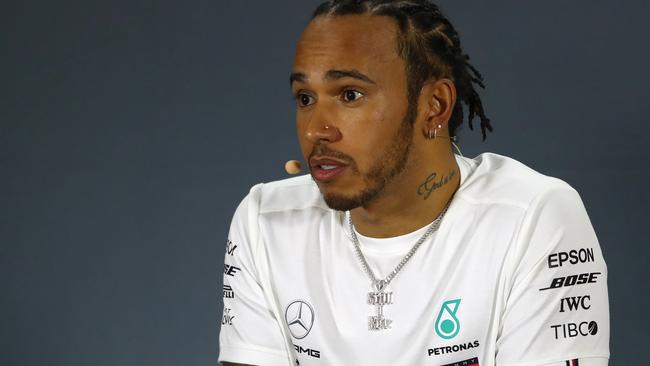 Lewis Hamilton was taken aback by the scenes of destruction he witnessed.