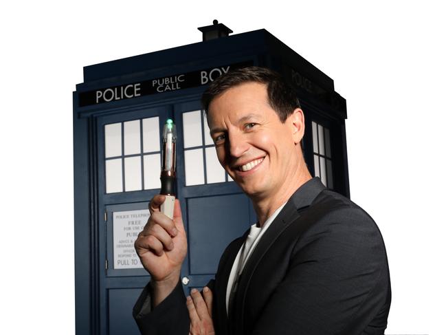 Rove McManus hosts Dr Who fan show Whovians. Picture: Supplied