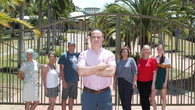 A group of residents have mobilised and are prepared to fight the redevelopment of Arundel Hills Country Club. Jason Young, spokesperson for the Arundel Golf Club Community Reference Group, , in front of some angry members. Picture Glenn Hampson