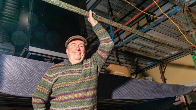 Scott Carlin at the installation of the Convict Memorial Hub in the Penitentiary Chapel, Hobart. Picture: Linda Higginson