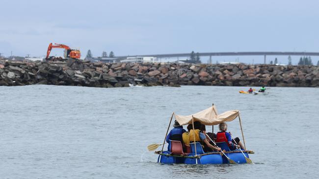 One of the structures floating in the 2023 event. Picture by Max Mason-Hubers