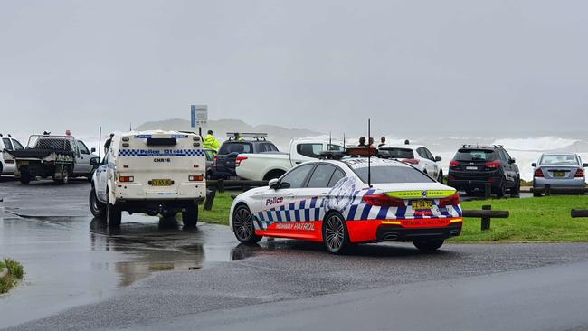 There was a false alarm in the search for a missing bodyboarder at North Wall Beach at Coffs Harbour on Sunday morning. Photo: Frank Redward