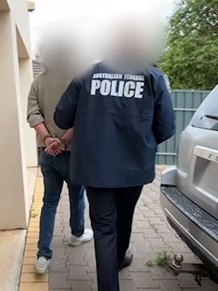 AFP arrest a Colombian man in after AFP investigators executed a search warrant at the man’s Kilburn home yesterday (14 November, 2024) where they arrested him and seized electronic devices and documentation. Picture: AFP