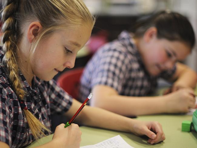 16/05/18: generic photo of Tassie students sitting for the NAPLAN test. Provided by Duncan Abey, Senior Communications Consultant, of the Tasmanian Department of Education.