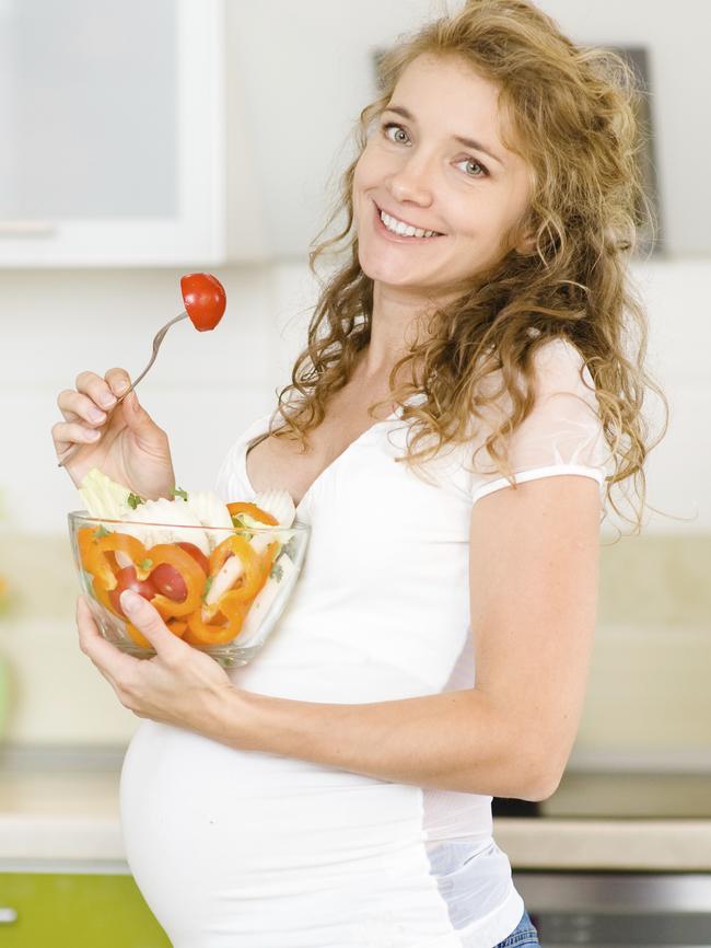 Almost half of the women studied put on too much weight during pregnancy. Thinkstock