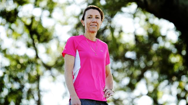 Marathon runner Krishna Stanton in her heyday. Pic Mark Calleja