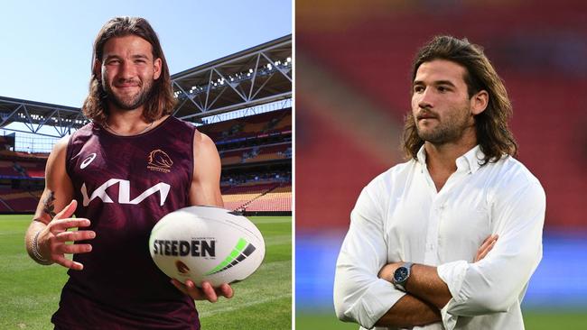 26-year-old Patrick ‘Patty’ Carrigan has many admirers, with some of his fans turning to TikTok to make edits of the Broncos player. Pictures (L to R): Adam Head / Instagram