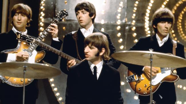 British rock band The Beatles in a promotional picture from 1966, the year of the band's seventh album release, Revolver'. Picture: Supplied / Universal Music Australia