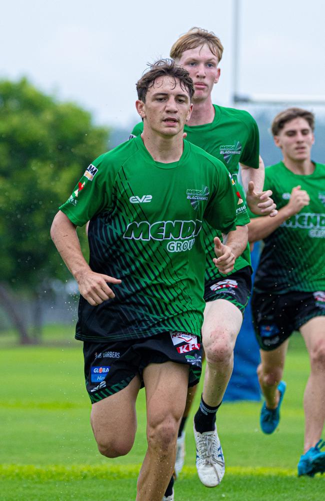 Townsville Blackhawks Cyril Connell Cup U17s train during the 2024 pre-season. Riley Carbone. Picture: Clancy Blacklock / Blackhawks Media