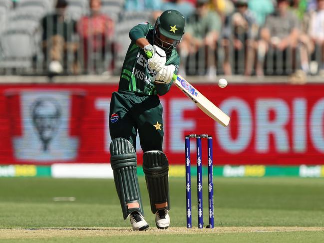 Saim Ayub spearheaded Pakistan’s successful runchase. Picture: Getty