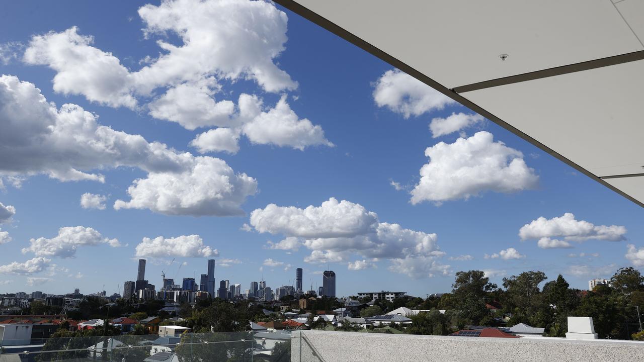 The spectacular view from Kite Terrace at the Thomas Dixon Centre in West End. Picture Lachie Millard