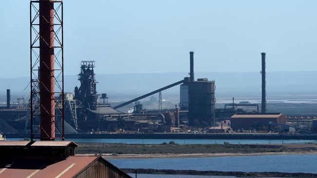 Whyalla’s steelworks has averted disaster. Picture Campbell Brodie.