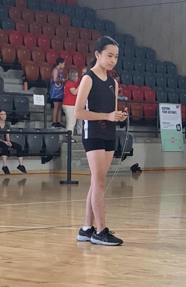 Lily Pham, 10, competed at a Skipping NT event for the first time in 2023.