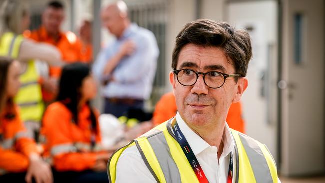 Naval Group global chief executive Pierre Eric Pommellet at Osborne shipyard. Picture: Mike Burton