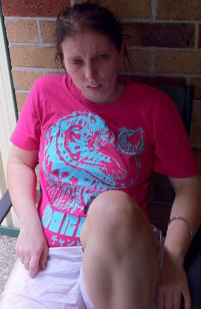 This photo of Renee Claire was taken in January 2012 at one of the lowest points in her addiction. Picture: Supplied/Renee Claire