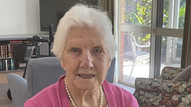 Cairns grandmother Maureen Stanfield celebrated her 100th birthday on June 8, crediting a dose of luck and hard work for helping her live so long. Photo: Supplied.