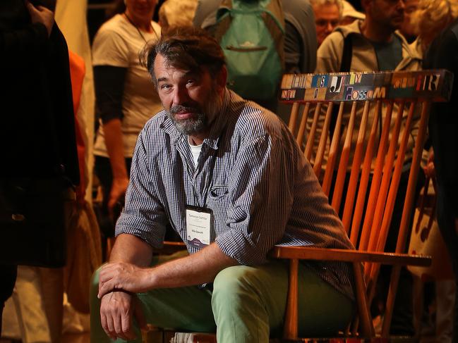 Mike Epworth of bodja chairs at the Tasmanian Craft Fair at Deloraine. Picture Chris Kidd