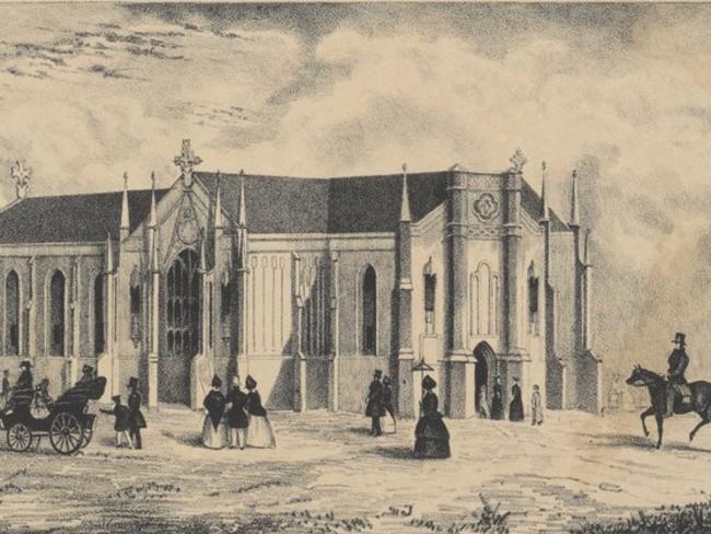 Impression of St Francis’ in 1845. Image: RHSV