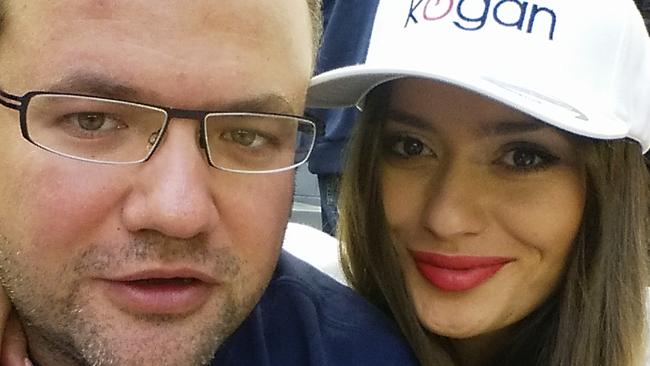 Ruslan Kogan with his wife, Anastasia.