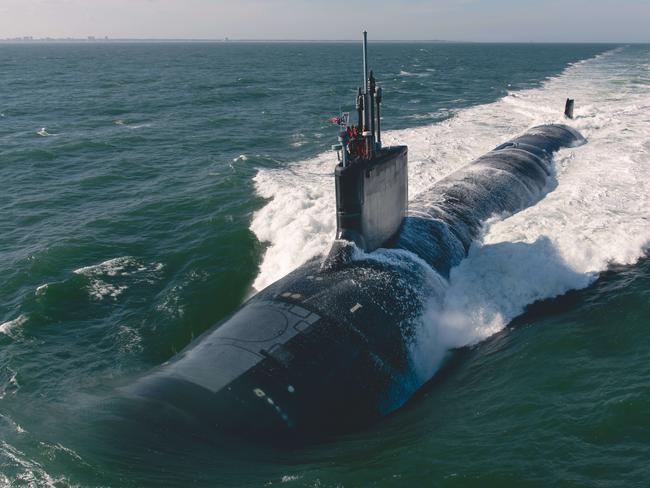 The SNN-AUKUS will be based on the technology of the US’s nuclear submarines, like the Virginia-class Montana. Picture: Supplied