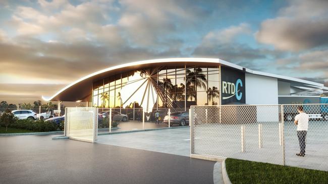 Concept drawing for a $10 million export hub to be built at the Cairns Airport. Picture: Supplied