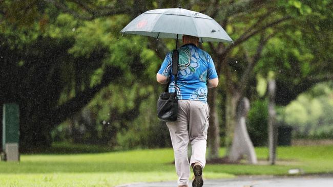 The tropical low that bought heavy rain to Cairns earlier this week has moved offshore, with the chance of more wet weather returning by the weekend. Picture: Brendan Radke