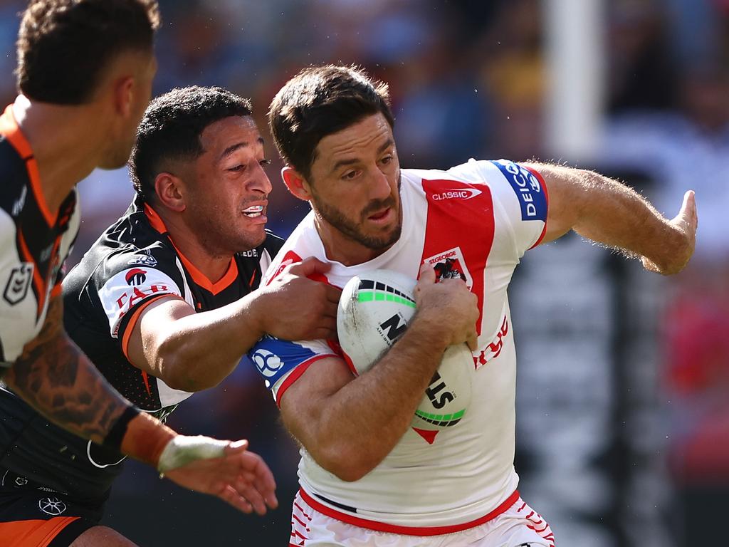 Ben Hunt called the Dragons’ performance ‘dumb’. Picture: Chris Hyde/Getty