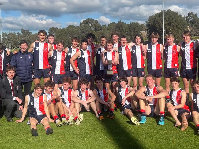 St Ignatius College Geelong ahead of the Herald Sun Shield Div 2 senior boys finals.